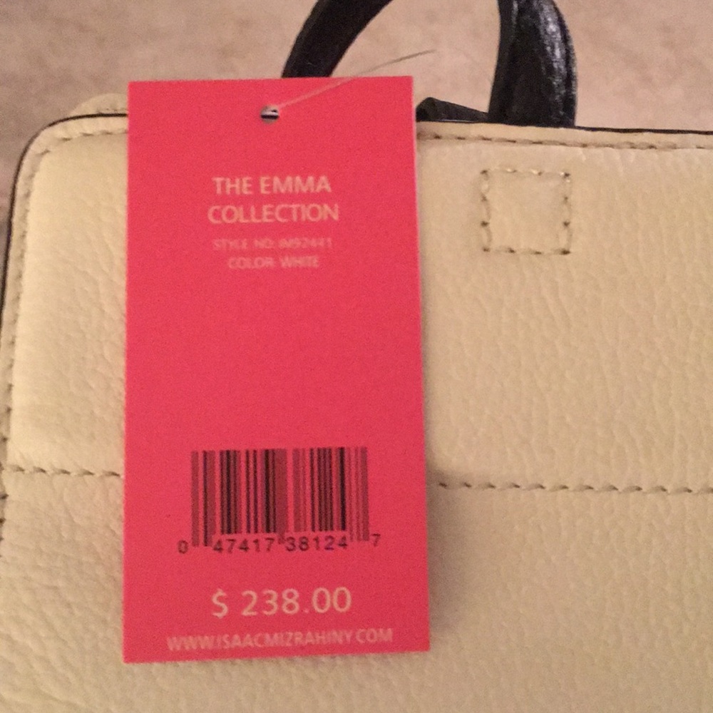 Black and white Isaac Mizrahi purse - Picture 3 of 3